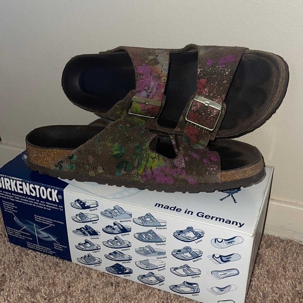 Birkenstock Arizona Flower Crush Mocha